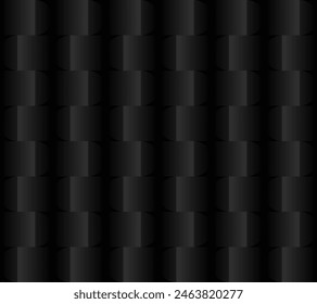Minimal 3d illusion geometric black pattern background