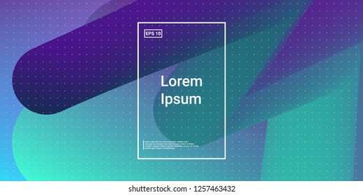Minimal 3D Modern Dynamic Shapes with Color Glow Effect. Digital Bright Geometric Element for Brochure, Website, Flyer Design. Simple Vibrant Movement Composition. Vector illustration Eps10.