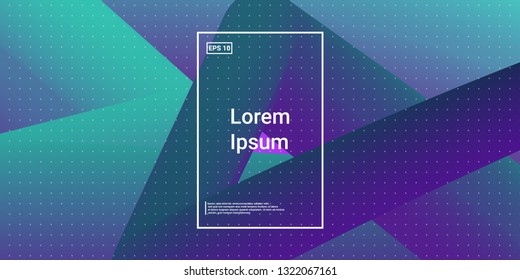 Minimal 3D Modern Dynamic Shapes with Color Glow Effect. Digital Bright Geometric Element for Brochure, Website, Flyer Design. Simple Vibrant Movement Composition. Vector illustration Eps10.