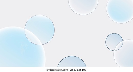 Mínima exposição de produto 3D fundo com azul vidro azul transparente disco na vista superior.