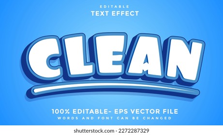 Minimal 3d Word Clean Editable Text Effect Design, Effect Saved In Graphic Style
