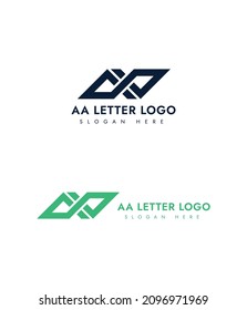 Minimal AA Letter Logo Template