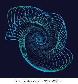 Minimal abstact design. Colorful halftone gradients. Future geometric shape patterns