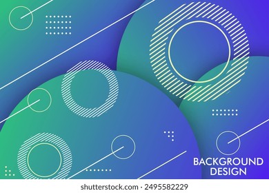 Minimal abstrac geometric background. Different shape  composition. round design. abstrac design
