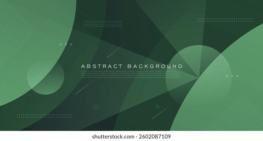 Minimal abstract 3D background with green color pattern. Simple geometric shapes pattern. Eps10 vector