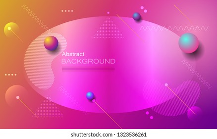 Minimal abstract 3d shape fluid and liquid gradient colorful background for layout, banner, poster, template, flyer. Vector modern graphic color design, Futuristic trendy dynamic pattern elements
