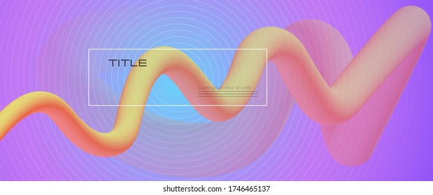 Fluido de forma 3d abstracto mínimo y fondo colorido gradiente líquido para diseño, pancarta, afiche, plantilla, volante. Diseño de color gráfico moderno vectorial, elementos de diseño dinámico futurista