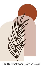 Arte Abstractas mínimo, Vector delicado Fondo de pantalla de acuarela frondosa.