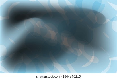 Minimal abstract artwork with soft blue swirling and blur effects ,for posters, digital ad design
