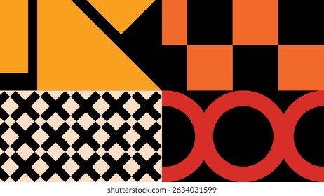 Minimal abstract artwork with vertical diamond shapes and bold color contrast for modern visuals.