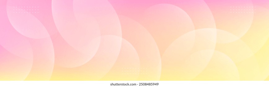 Fondo abstracto mínimo. Diseño de Anuncio con gradación de color rosa y amarillo. Diseño colorido y creativo.