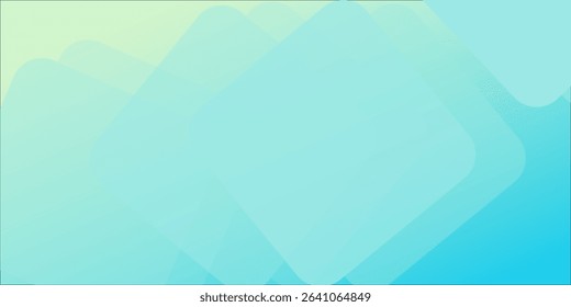 Minimal abstract background. Banner design with blue and green color gradation. Colorful and creative design.