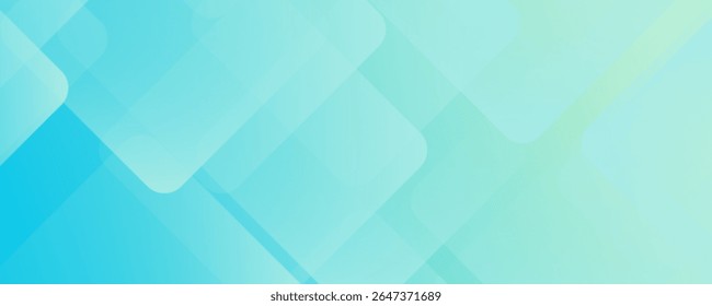 Minimaler abstrakter Hintergrund. Bannerdesign mit Farbabstufung blau und grün. Buntes und kreatives Design.