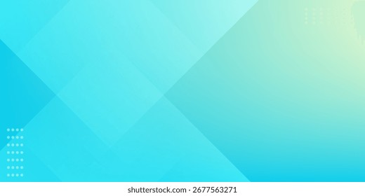 Minimal abstract background. Banner design with blue and green color gradation. Colorful and creative design.