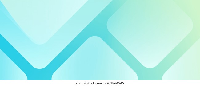 Minimal abstract background. Banner design with blue and green color gradation. Colorful and creative design.