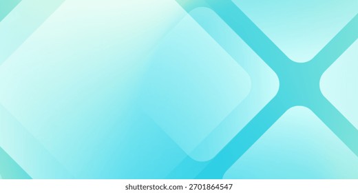 Minimal abstract background. Banner design with blue and green color gradation. Colorful and creative design.