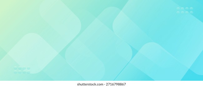 Minimal abstract background. Banner design with blue and green color gradation. Colorful and creative design.