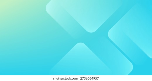 Fundo abstrato mínimo. Design de banner com gradação de cores azul e verde. Design colorido e criativo.