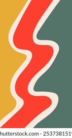 Minimal Abstract Background with Christmas Tree. Colorful 1920x1080 ratio vertical backdrop for holiday social media post phone wallpaper cover. Vector illustration
