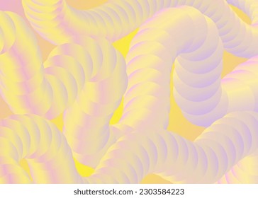 Minimal abstract background, circle blend in wave shape with gradient colors. Social media vector background.