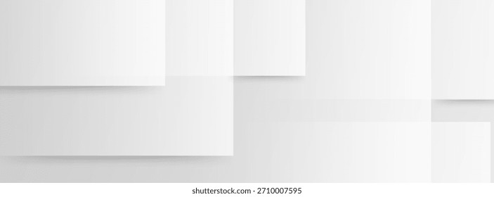 minimal abstract background with clean white and gray layered block shapes