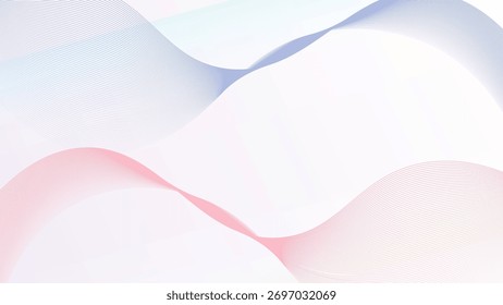 Minimal abstract background. Colorful gradient abstract background with wave lines pattern on colorful background vector in concept of technology.Abstract gradient background with fluid shapes. 