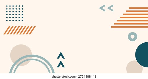 Fondo abstracto mínimo que combina Formas geométricas y colores neutros suaves. Adecuado para branding, presentaciones, pósters y diseños de negocios modernos.