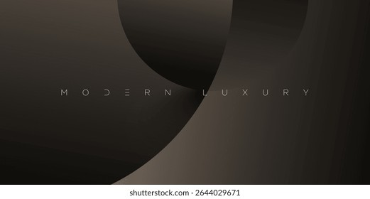 Fondo abstracto mínimo con Formas de media luna y Gradientes de bronce lisos. Las sombras suaves y los tonos cálidos crean un diseño elegante y calmante para una marca premium, imágenes digitales y Plantillas de eventos.