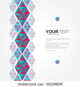 Minimal abstract background design with your content, Eps 10 stock vector illustration
