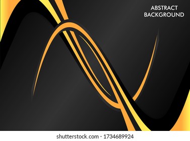 Minimal abstract background  with dominant color yellow and black, can be used in poster, wallpaper, backdrop, digital, fler, banner