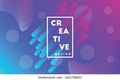 Minimal abstract background. Dynamic shapes composition. Eps10 vector. - Vector