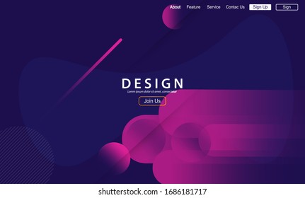 Minimal abstract background. Dynamic shapes composition. Vector illustration.