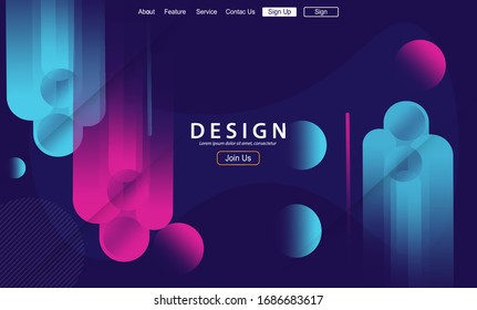 Minimal abstract background. Dynamic shapes composition. Vector illustration.