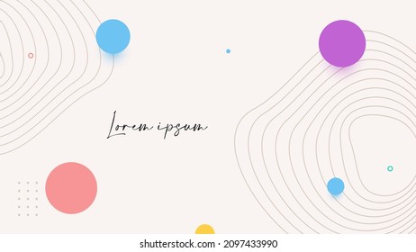 Minimal abstract background. Dynamic shapes composition. Eps10 vector.