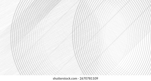 Minimal abstract background featuring concentric circular lines and soft textures on a white surface. Clean modern design for technology, corporate, business, and creative projects.
