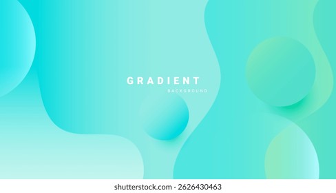 Minimal abstract background with fluid gradients and soft circular shapes