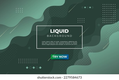 minimal abstract background with gradient green soft color wave shape background. Eps10 vector
