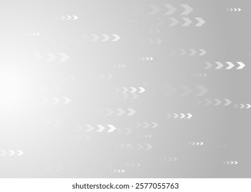 Minimal abstract background with grey and white arrow patterns. Futuristic technology vector design