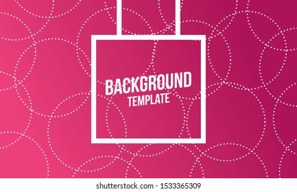 Minimal abstract background illustration. Pink gradient wallpaper design vector. Modern geometric banner. Dotted circle, line pattern illustration 