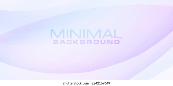 Minimal abstract background with lavender blue and light violet rounded translucent shapes. Simple vector graphic pattern