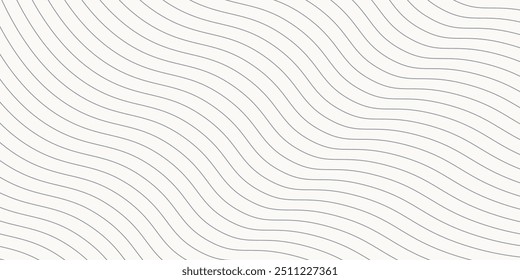 Fondo abstracto mínimo. Ilusión óptica, líneas finas onduladas. eps 10