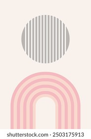 Minimal abstract background with a Scandi style design