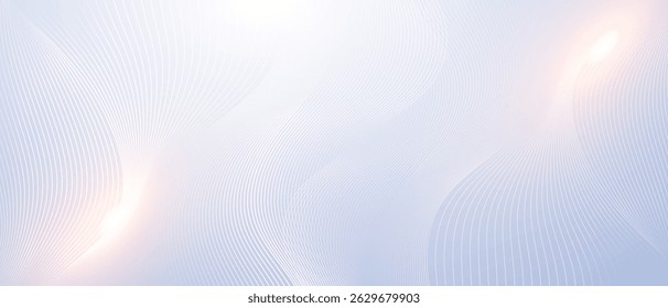 Minimal abstract background with smooth flowing lines