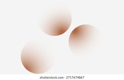 Fondo abstracto mínimo con círculos beige degradados suaves en un lienzo blanco. Diseño moderno y limpio con efectos de desenfoque suaves, ideal para marcas, presentaciones, pósters y diseños de Web.
