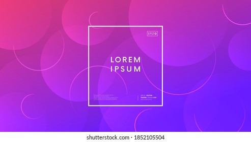 Minimal abstract background. Trendy geometric gradient backdrop vector design.