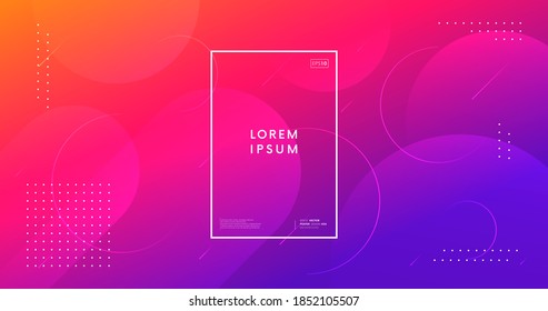 Minimal abstract background. Trendy geometric gradient backdrop vector design.