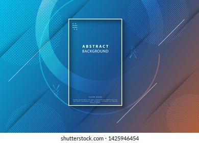 Minimal abstract background. Trendy gradient shapes composition. Colorful geometric background. Dynamic shapes composition. Eps10 vector. 