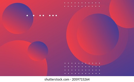 Minimal abstract background.  Trendy gradient shapes composition. Modern vector design illustration