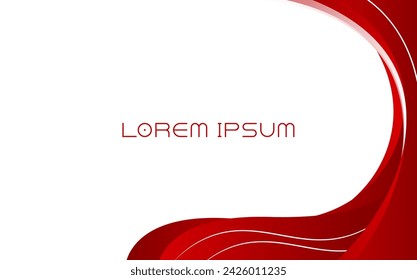 minimal abstract background with wavy or liquid concept gradient red and white color