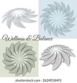 Minimal abstract background for Wellness and Balance themes — soft gradients, flowing lines, and elegant composition. Ideal for spa branding, meditation visuals, holistic health content, and design